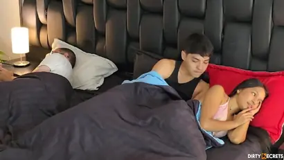 We ended up sharing a couch with emma anturin and mr garrison and we had a sneaky bang after a