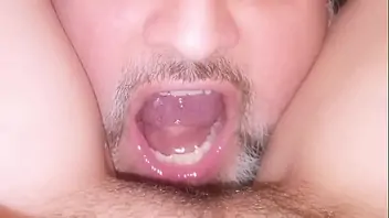 Closeup mouth piss