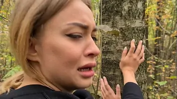 Girl in the wood fucked