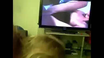 Mom fucks son while dad watches