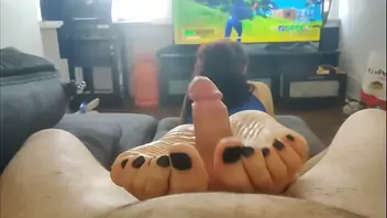 Suck my toes while you fuck me